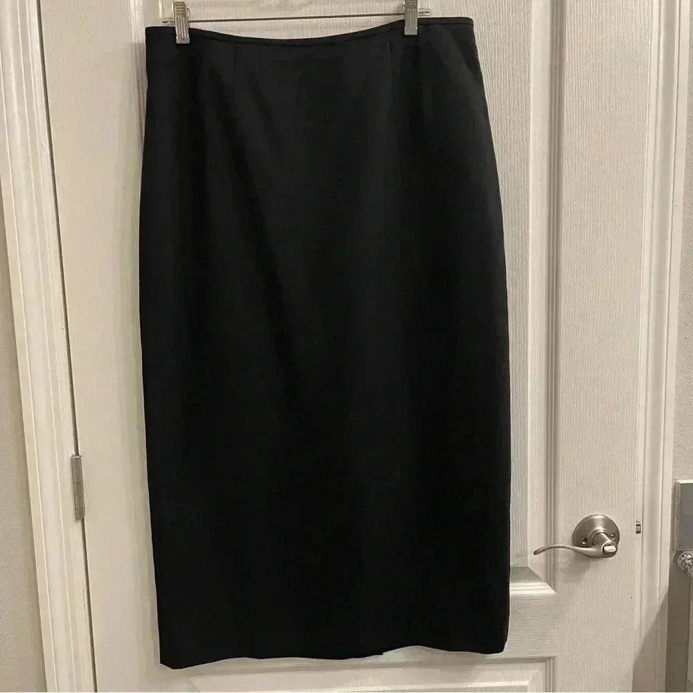 Black Lined Skirt by Kasper